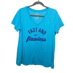 Nike Fast and Flawless Dry-fit Tee Shirt Turquoise
